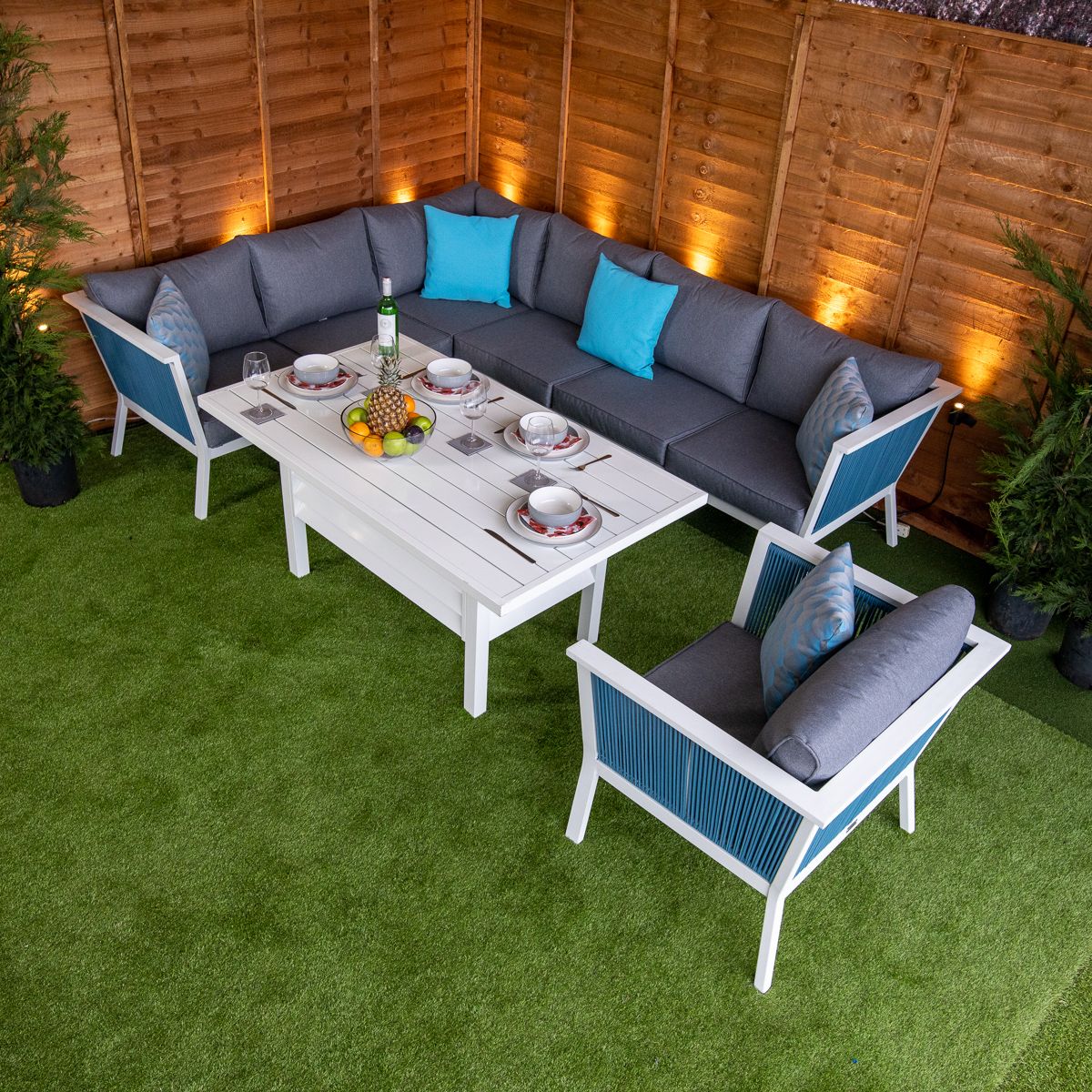 Rattan Aegean Corner Dining Set