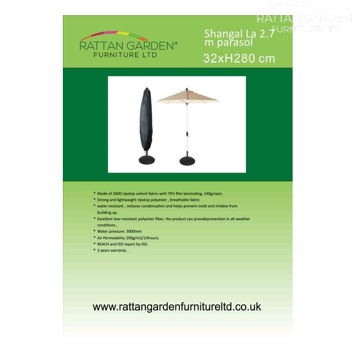 Deluxe Rain Cover for Standard Parasol