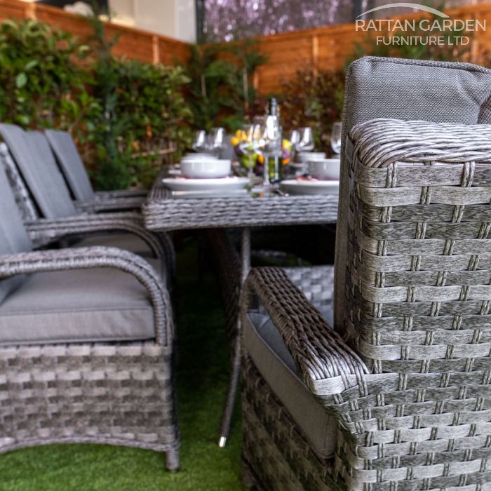 Rattan Serena Tokyo Rectangular 8 Seat Dining Set