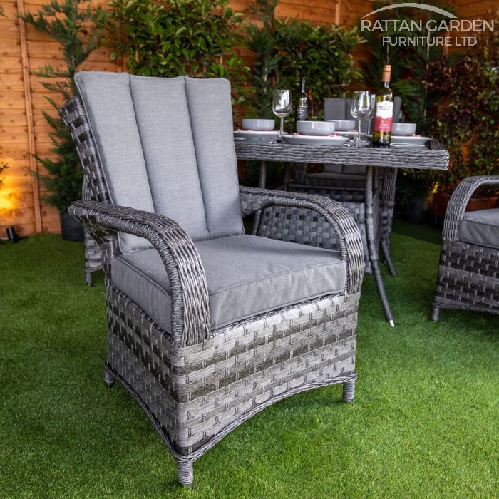 Rattan Serena Tokyo Square 4 Seat Dining Set