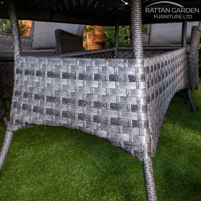 Rattan Serena Paris Rectangular 6 Seat Dining Set
