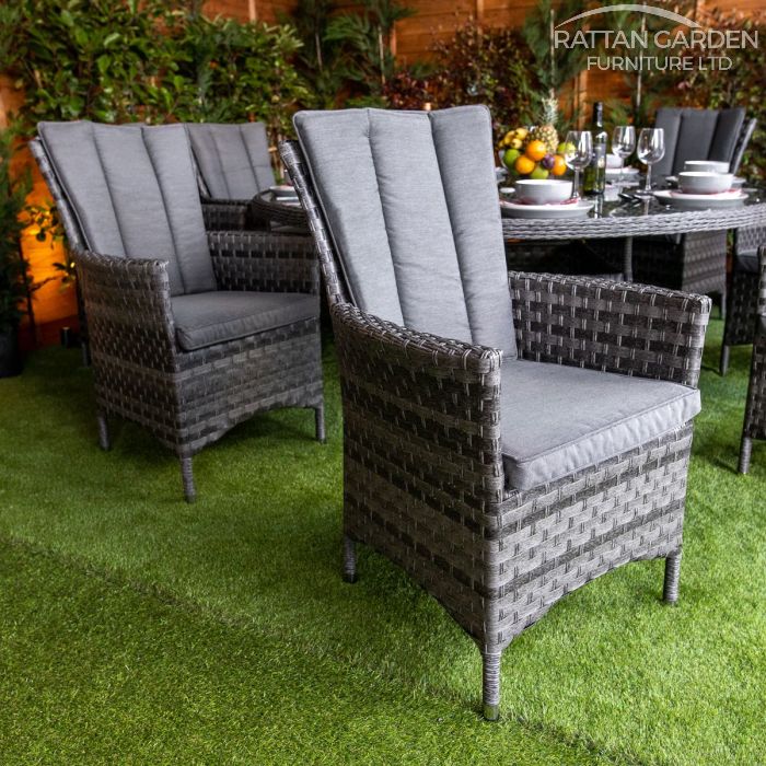 Rattan Serena Atlanta Round 8 Seat Dining Set