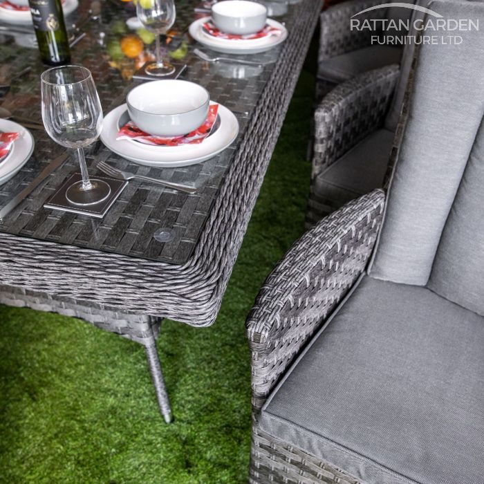 Rattan Serena Atlanta Rectangular 8 Seat Dining Set