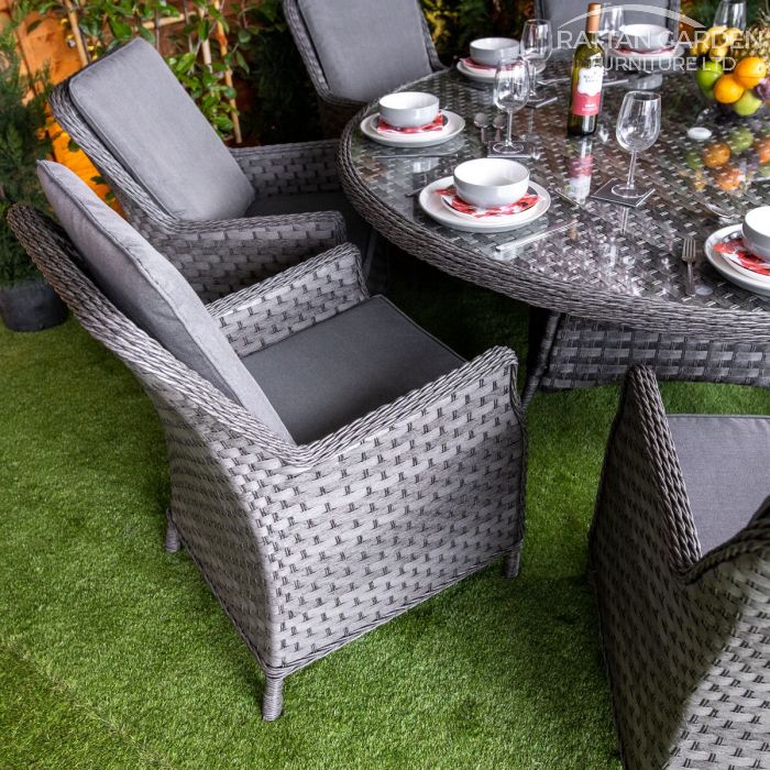 Rattan Serena Paris Round 8 Seat Dining Set