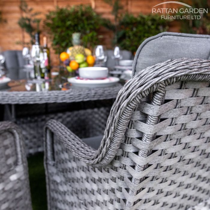 Rattan Serena Vienna Round 8 Seat Dining Set