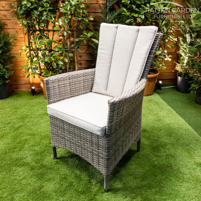 Rattan Champagne Atlanta Square 4 Seat Dining Set