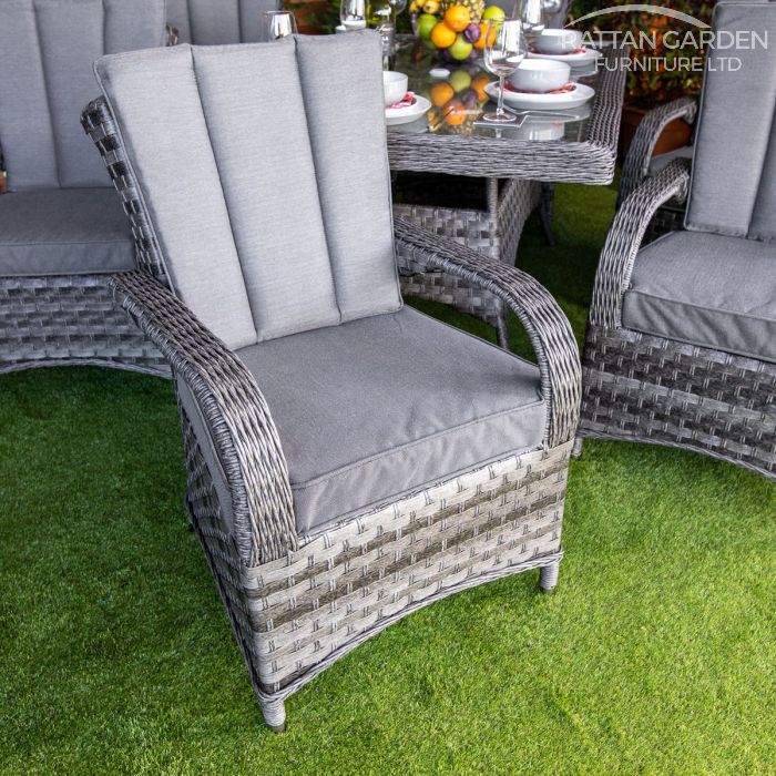 Rattan Serena Tokyo Rectangular 6 Seat Dining Set