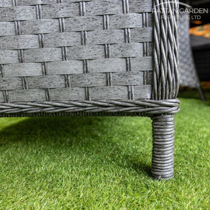 Rattan Serena Paris 8 Seat Fire Pit With 165cm Round Table
