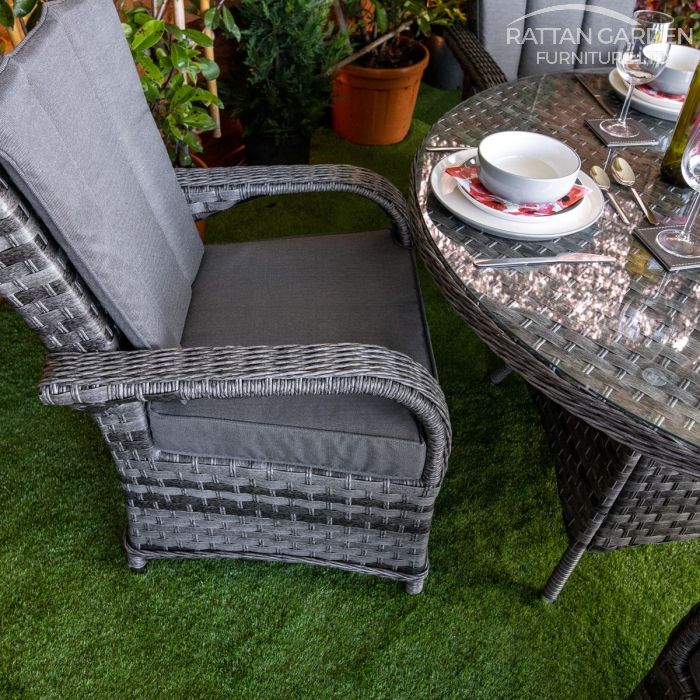 Rattan Serena Tokyo Round 4 Seat Dining Set
