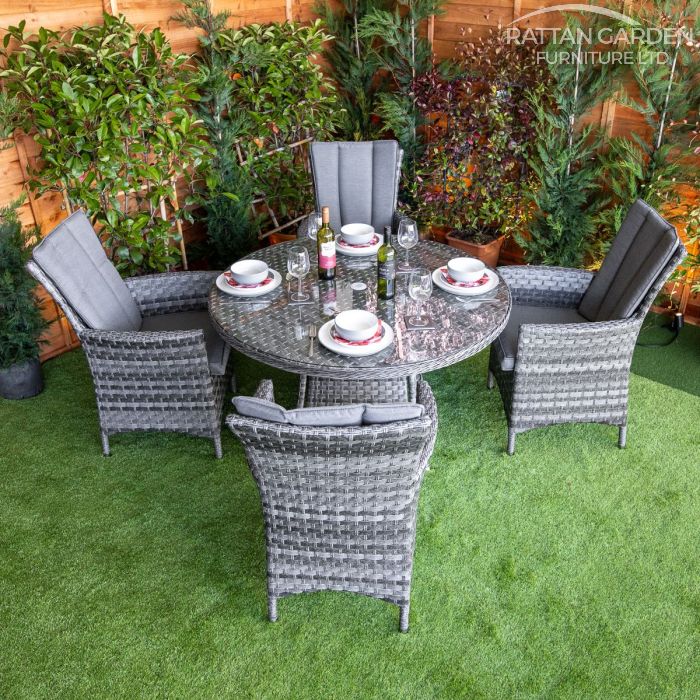 Rattan Serena Atlanta Round 4 Seat Dining Set