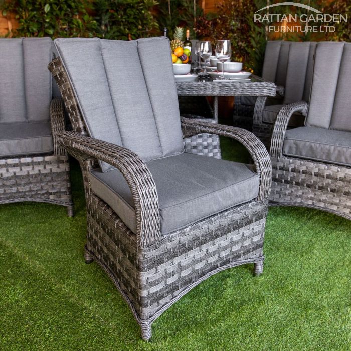 Rattan Serena Tokyo Rectangular 8 Seat Dining Set