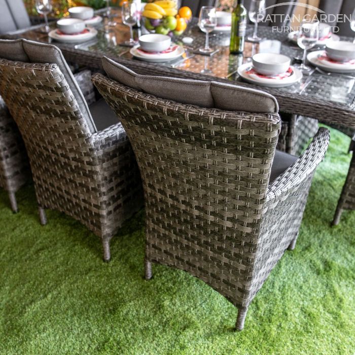 Rattan Serena Atlanta Rectangular 8 Seat Dining Set