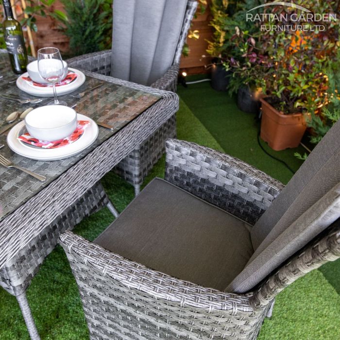 Serena Atlanta Square 4 Seat Rattan Dining Set