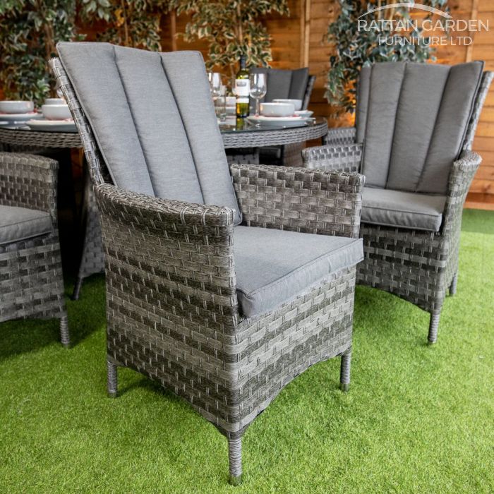 Rattan Serena Atlanta 8 Seat Fire Pit With 165cm Round Table