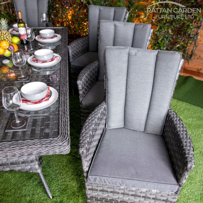 Rattan Serena Atlanta Rectangular 8 Seat Dining Set