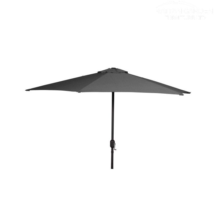 Shanghai 2.7m Round Crank Parasol in Grey