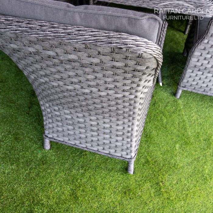 Rattan Serena Paris Rectangular 6 Seat Dining Set