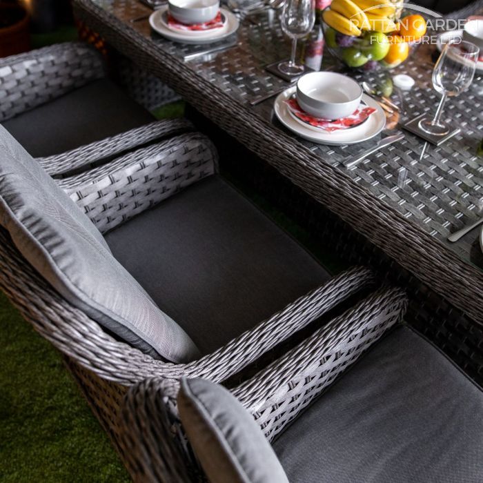 Rattan Serena Vienna Rectangular 8 Seat Dining Set