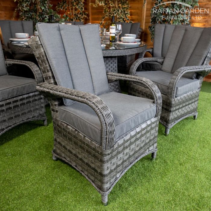 Rattan Serena Tokyo 8 Seat Fire Pit With 165cm Round Table