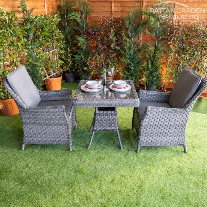 Rattan Serena Paris Square Bistro Set