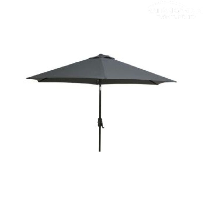 Shanghai 3m Round Crank Parasol in Grey