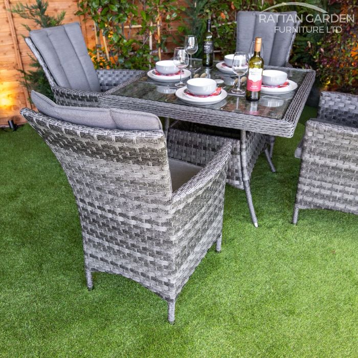 Serena Atlanta Square 4 Seat Rattan Dining Set