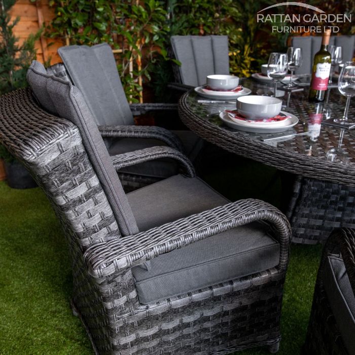 Rattan Serena Tokyo Round 8 Seat Dining Set