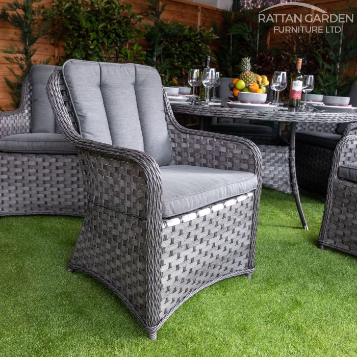 Rattan Serena Vienna Round 6 Seat Dining Set