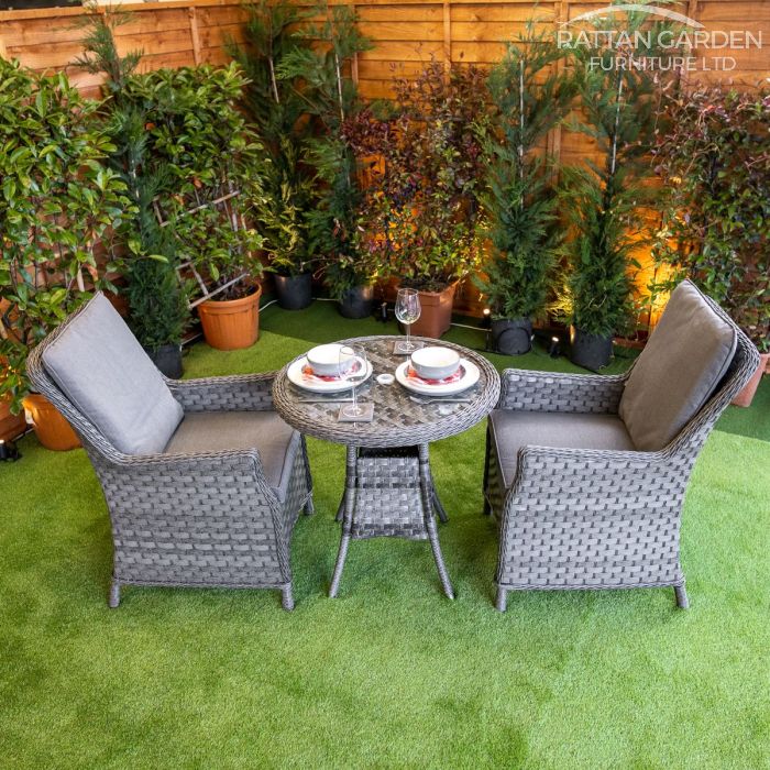 Rattan Serena Paris Round Bistro Set