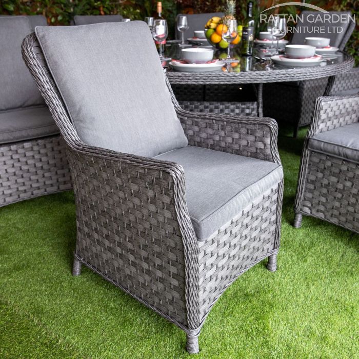 Rattan Serena Paris Round 8 Seat Dining Set