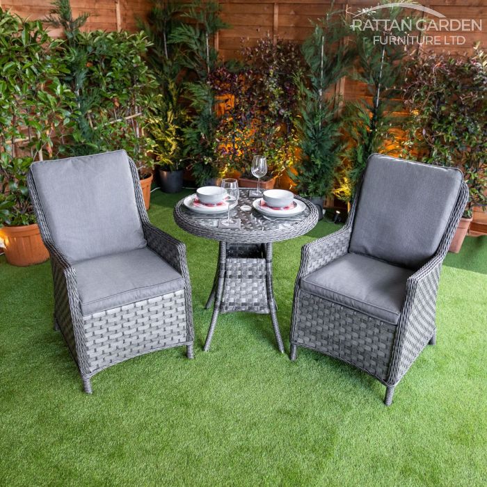 Rattan Serena Paris Round Bistro Set