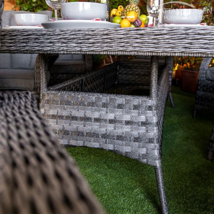 Rattan Serena Tokyo Rectangular 8 Seat Dining Set