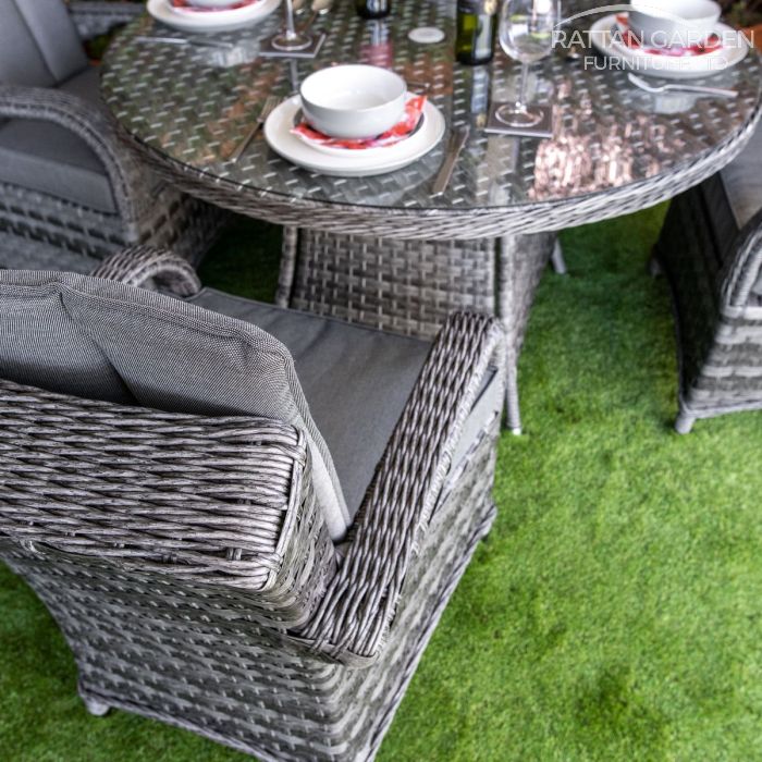 Rattan Serena Tokyo Round 4 Seat Dining Set