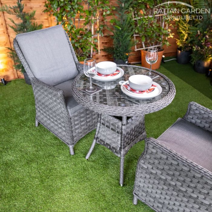 Rattan Serena Paris Round Bistro Set