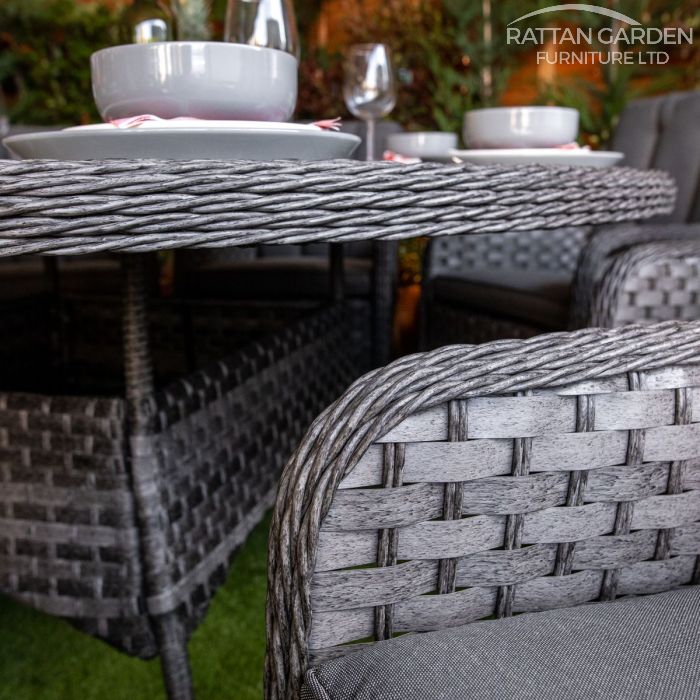Rattan Serena Vienna Round 8 Seat Dining Set