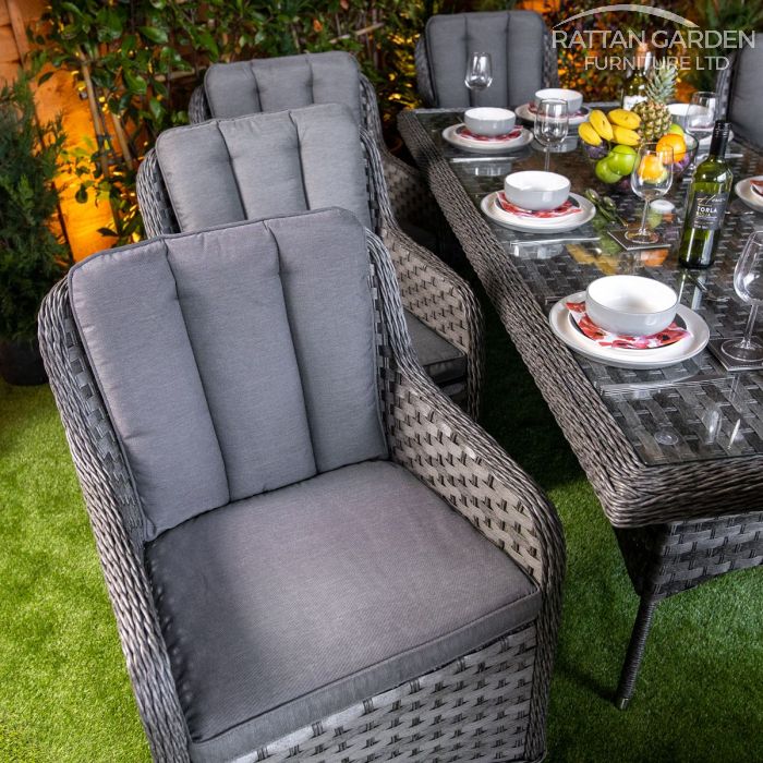 Rattan Serena Vienna Rectangular 8 Seat Dining Set