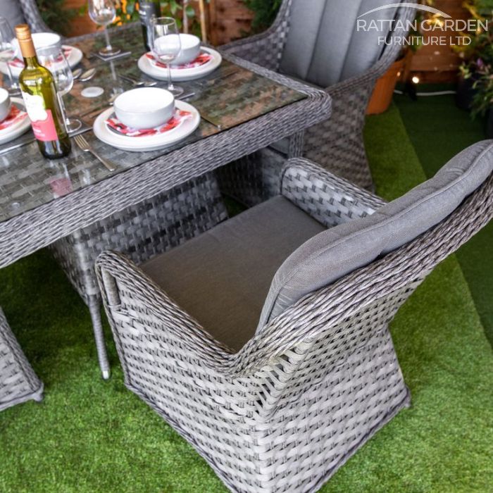 Rattan Serena Vienna Square 4 Seat Dining Set