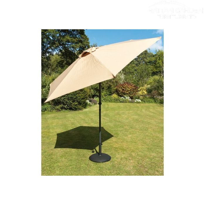 Shanghai 3m Round Crank Parasol in Cream