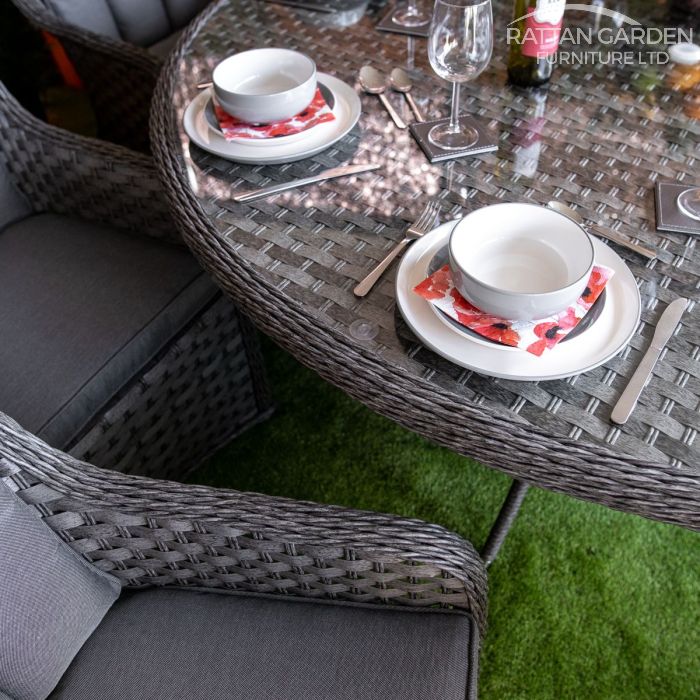 Rattan Serena Vienna Round 8 Seat Dining Set