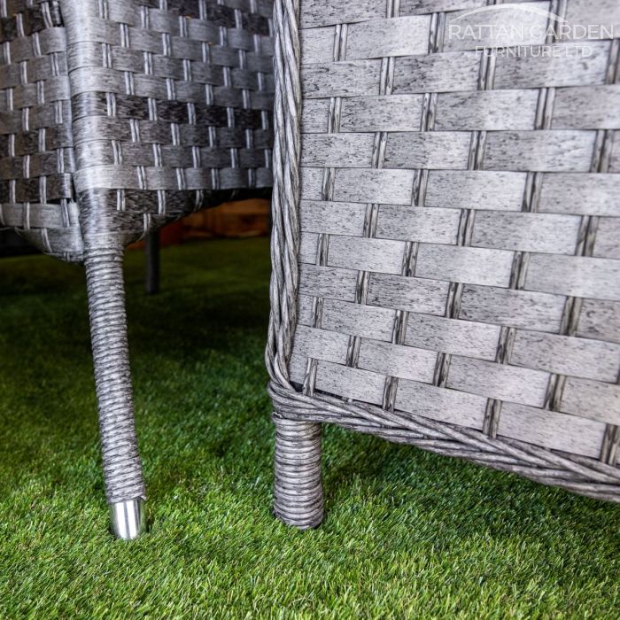 Rattan Serena Paris Square 4 Seat Dining Set