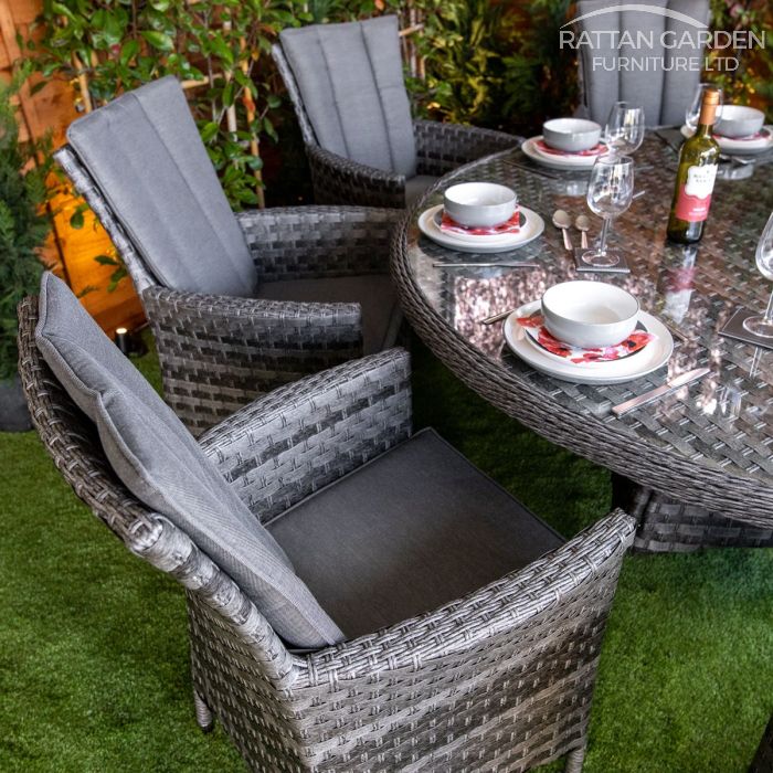 Rattan Serena Atlanta Round 8 Seat Dining Set