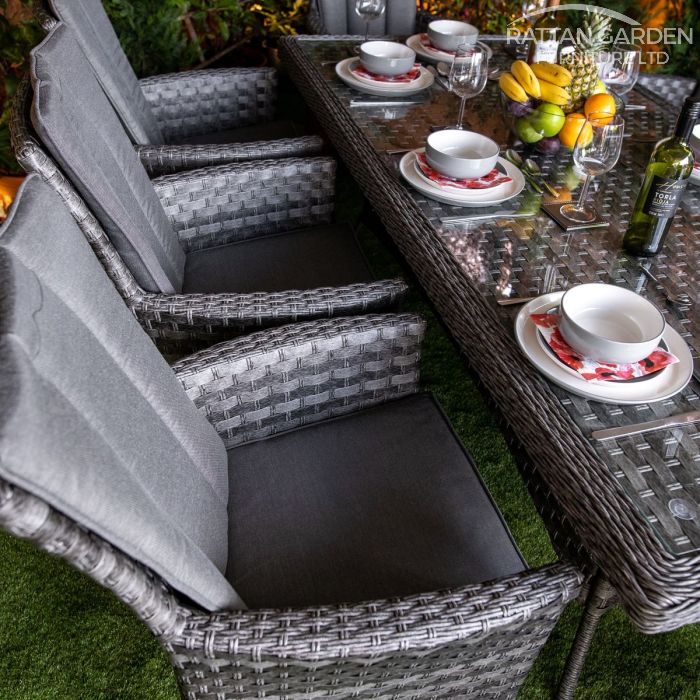 Rattan Serena Atlanta Rectangular 8 Seat Dining Set