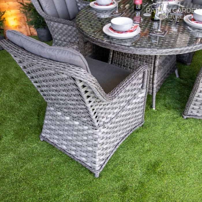 Rattan Serena Vienna Round 4 Seat Dining Set
