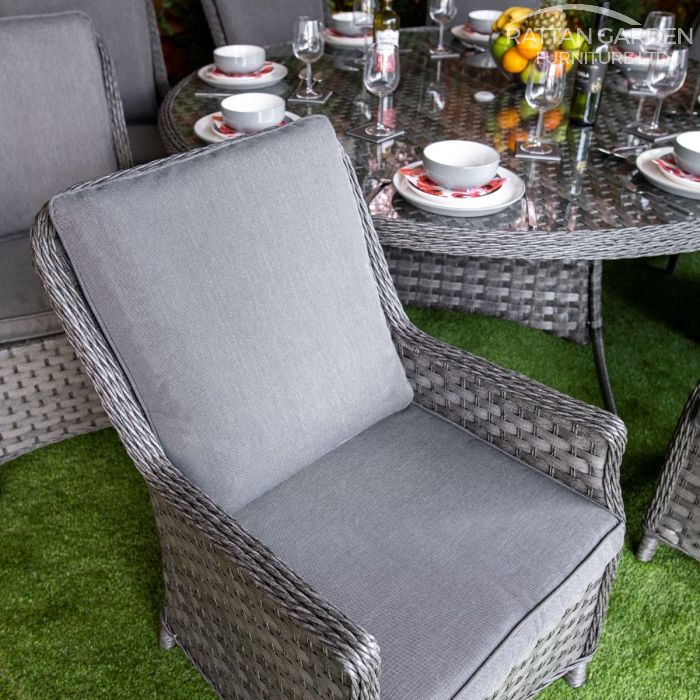 Rattan Serena Paris Round 8 Seat Dining Set