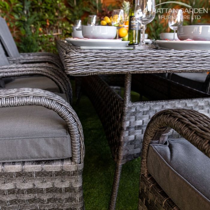 Rattan Serena Tokyo Rectangular 8 Seat Dining Set