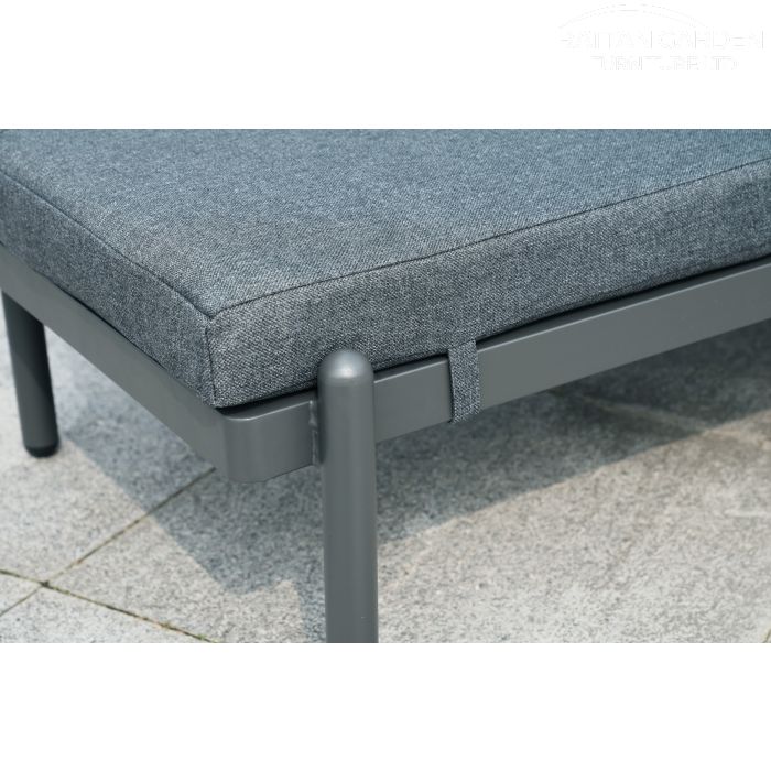 Brabazon Aluminium Sun Lounger with Side Table