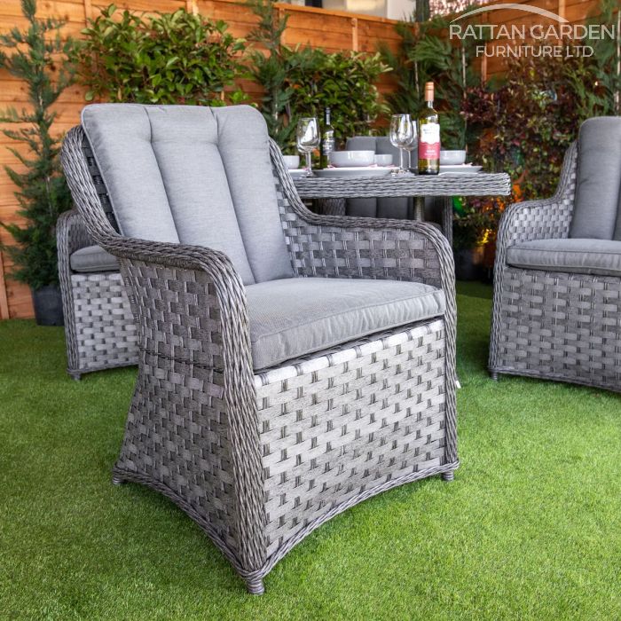 Rattan Serena Vienna Square 4 Seat Dining Set