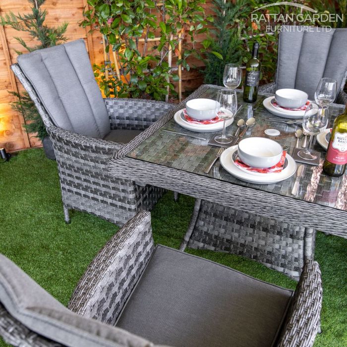 Serena Atlanta Square 4 Seat Rattan Dining Set