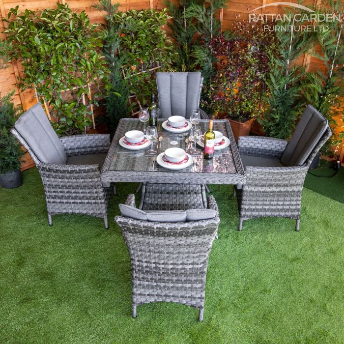 Serena Atlanta Square 4 Seat Rattan Dining Set