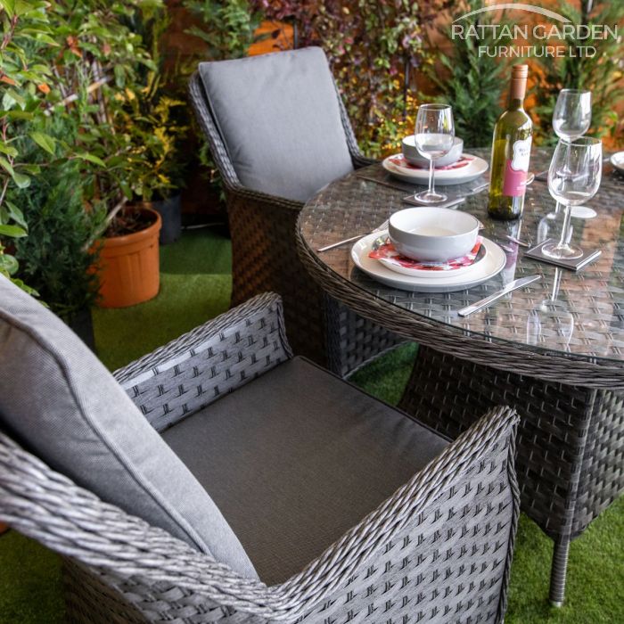 Rattan Serena Paris Round 4 Seat Dining Set